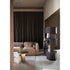 Hive Luxury Leather Bookcase with Smoked Mirrored Glass Shelves by Baxter