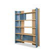 Joni Modern Solid Oak Bookcase with Leather Details by Baxter