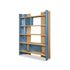 Joni Modern Solid Oak Bookcase with Leather Details by Baxter