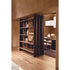 Joni Modern Solid Oak Bookcase with Leather Details by Baxter
