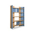 Joni Modern Solid Oak Bookcase with Leather Details by Baxter