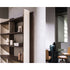 Joni Modern Solid Oak Bookcase with Leather Details by Baxter