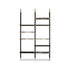 Lloyd Modular Bookcase by Baxter with Brushed Oak Structure and Leather Storage Units | Casa Design Group