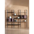 Lloyd Modular Bookcase by Baxter with Brushed Oak Structure and Leather Storage Units | Casa Design Group