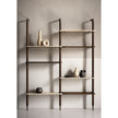 Lloyd Modular Bookcase by Baxter with Brushed Oak Structure and Leather Storage Units | Casa Design Group
