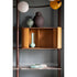 Lloyd Modular Bookcase by Baxter with Brushed Oak Structure and Leather Storage Units | Casa Design Group