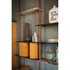 Lloyd Modular Bookcase by Baxter with Brushed Oak Structure and Leather Storage Units | Casa Design Group