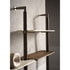 Lloyd Modular Bookcase by Baxter with Brushed Oak Structure and Leather Storage Units | Casa Design Group