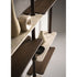 Lloyd Modular Bookcase by Baxter with Brushed Oak Structure and Leather Storage Units | Casa Design Group