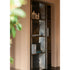 Y25 Bookcase by Baxter in Glossy Antique Grisdorè Steel | Casa Design Group
