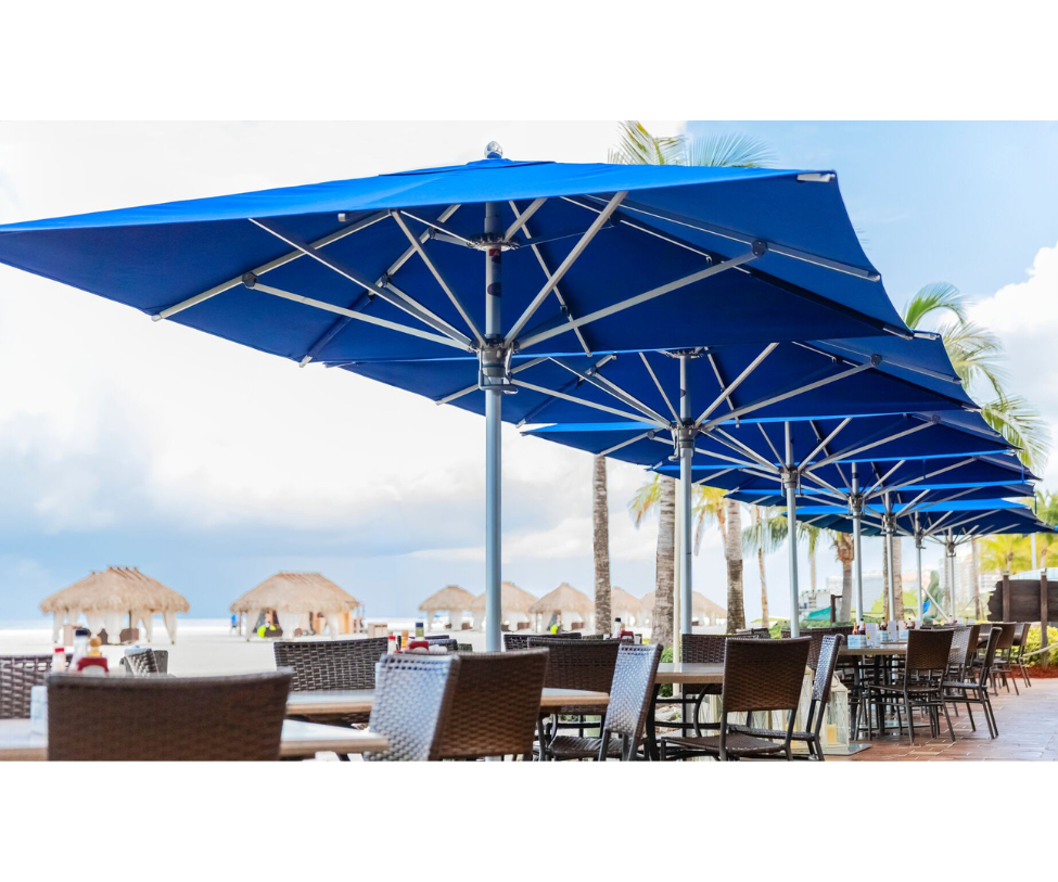 Tuuci Bay Master Max Classic Umbrella for luxury coastal outdoor spaces Casa Design Group