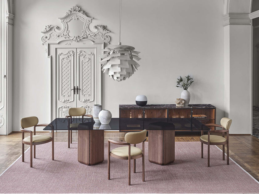 High End Bay Table by Porada Casa Design Group