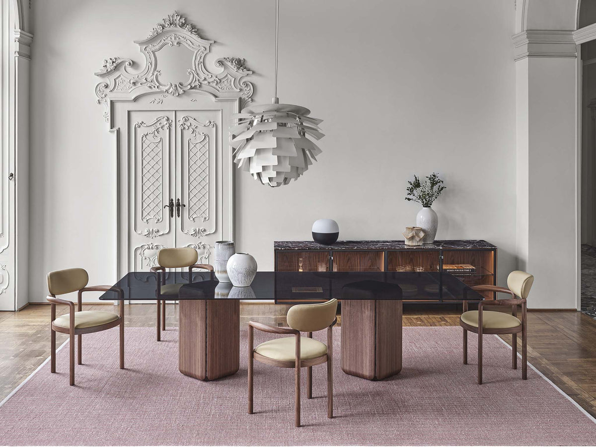 High End Bay Table by Porada Casa Design Group