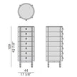 High End Bayus Tondo 7 - Chest of Drawers by Porada Casa Design Group