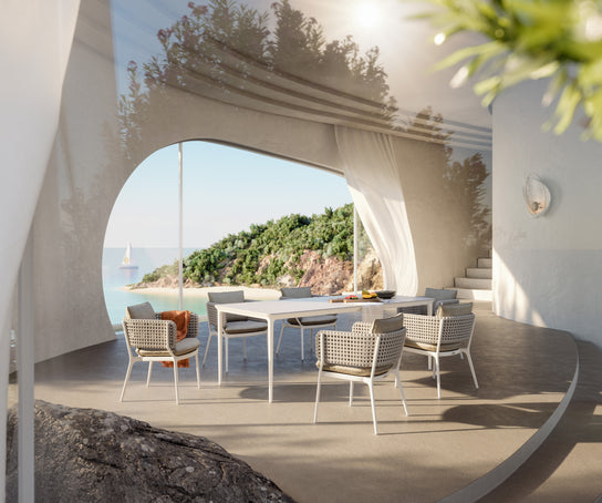 Dedon Bellmonde Armchair in Summit – Luxury Handwoven Outdoor Chair | Casa Design Group