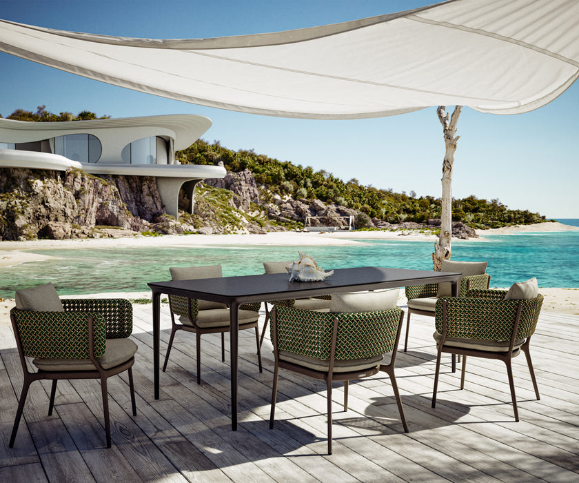 Dedon Bellmonde Armchair in Summit – Luxury Handwoven Outdoor Chair | Casa Design Group