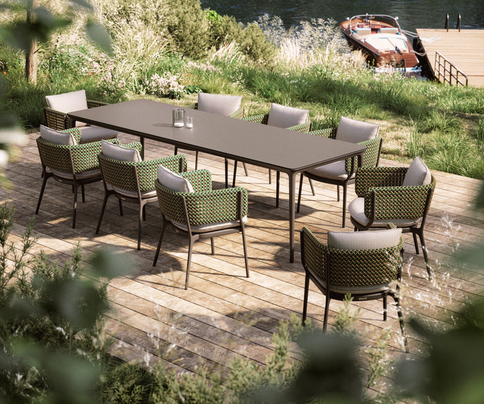Dedon Bellmonde Armchair in Summit – Luxury Handwoven Outdoor Chair | Casa Design Group