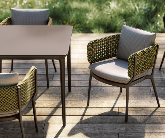 Dedon Bellmonde Armchair in Summit – Luxury Handwoven Outdoor Chair | Casa Design Group