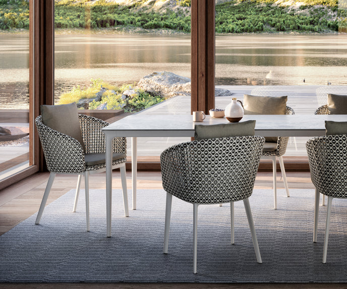 Dedon Bellmonde Armchair in Summit – Luxury Handwoven Outdoor Chair | Casa Design Group