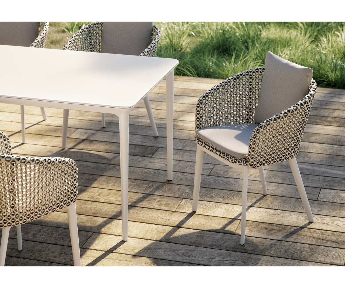 Large Outdoor Dining Table – Bellmonde L in Modern Minimalist Design | Casa Design Group