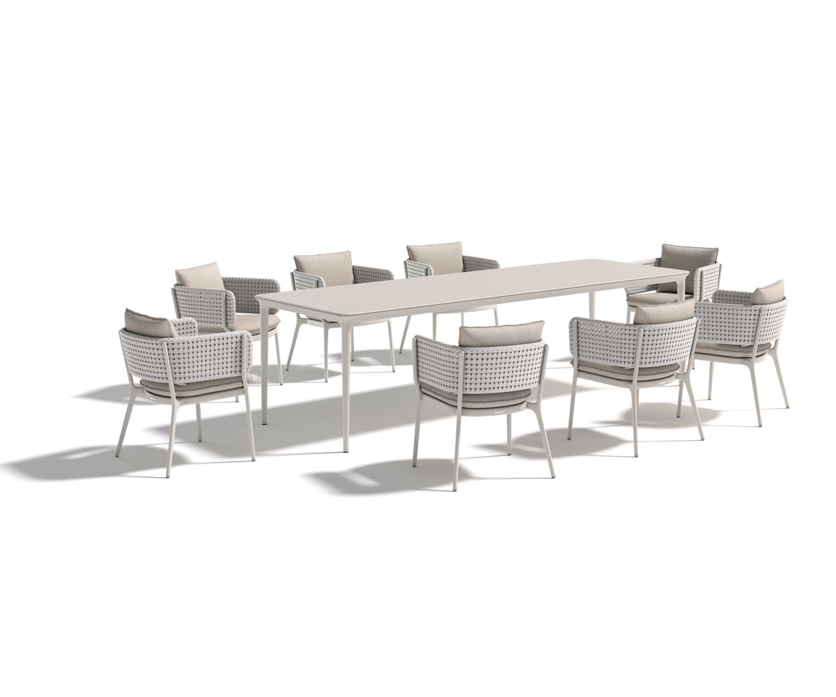 Large Outdoor Dining Table – Bellmonde L in Modern Minimalist Design | Casa Design Group