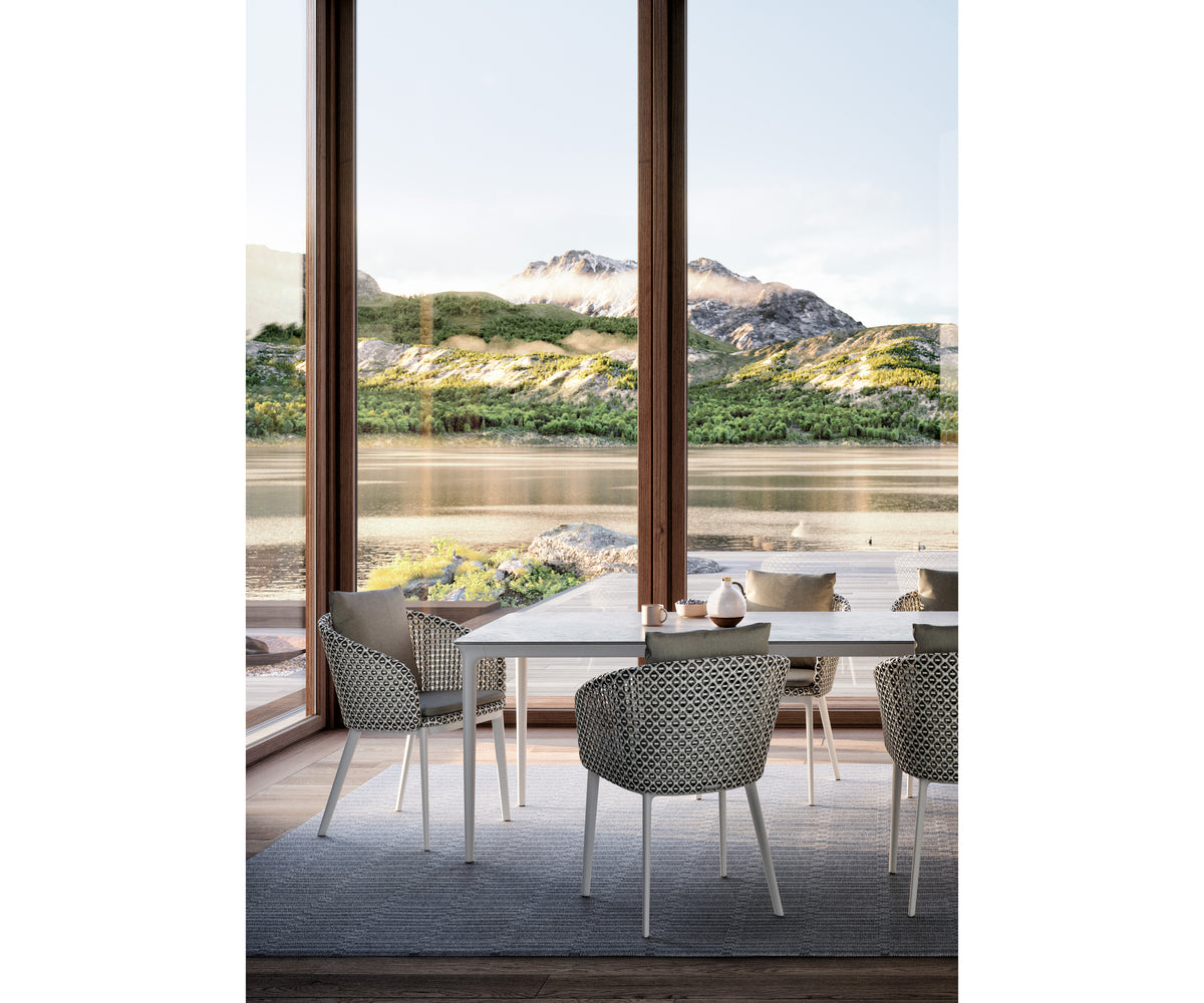 Large Outdoor Dining Table – Bellmonde L in Modern Minimalist Design | Casa Design Group