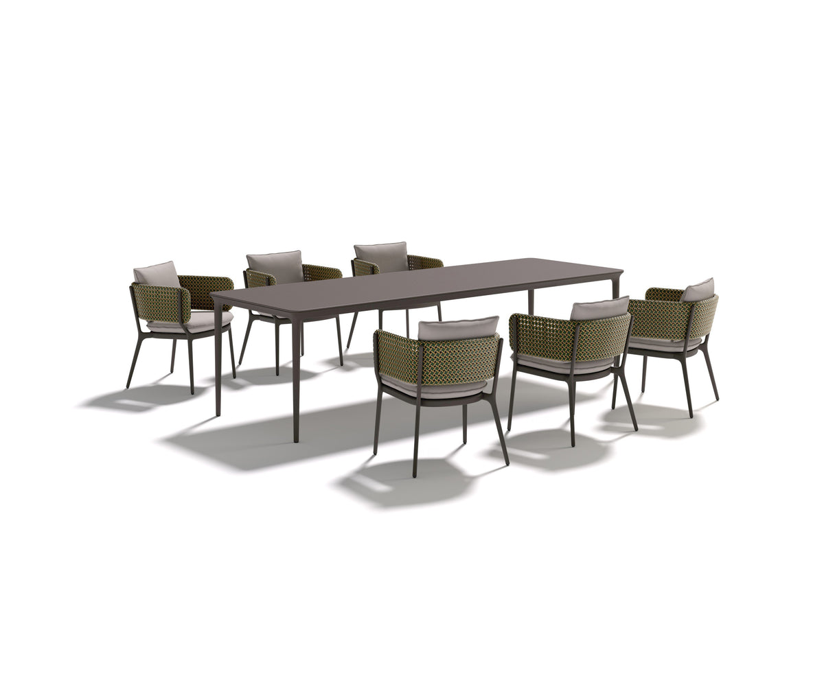 Large Outdoor Dining Table – Bellmonde L in Modern Minimalist Design | Casa Design Group