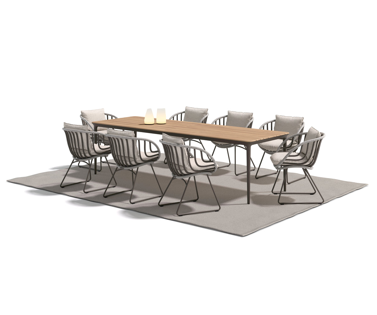 Large Outdoor Dining Table – Bellmonde L in Modern Minimalist Design | Casa Design Group