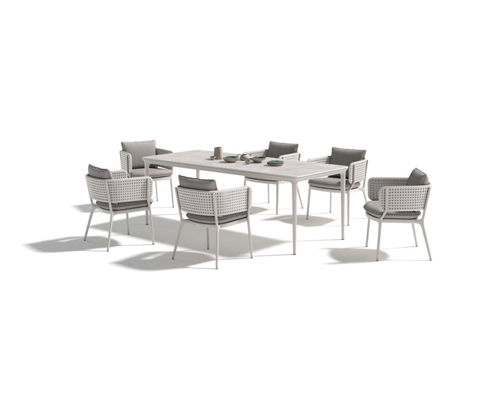Contemporary Dedon Bellmonde Dining Table M for Elegant Outdoor Spaces | Casa Design Group