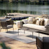 Dedon Bellmonde Lounge Chair in Multicolor Fiber Weave – Elegant Outdoor Seating | Casa Design Group