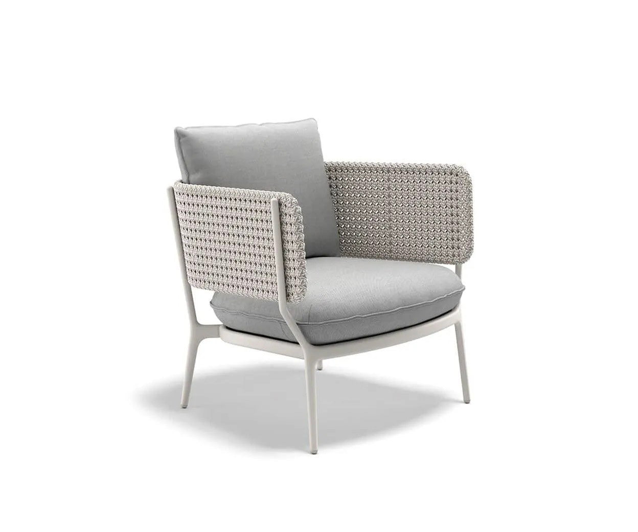 Dedon Bellmonde Lounge Chair in Multicolor Fiber Weave – Elegant Outdoor Seating | Casa Design Group