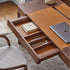 Beo solid wood vanity with elliptical mirror by Gabriele & Oscar Buratti for Porada | Casa Design Group