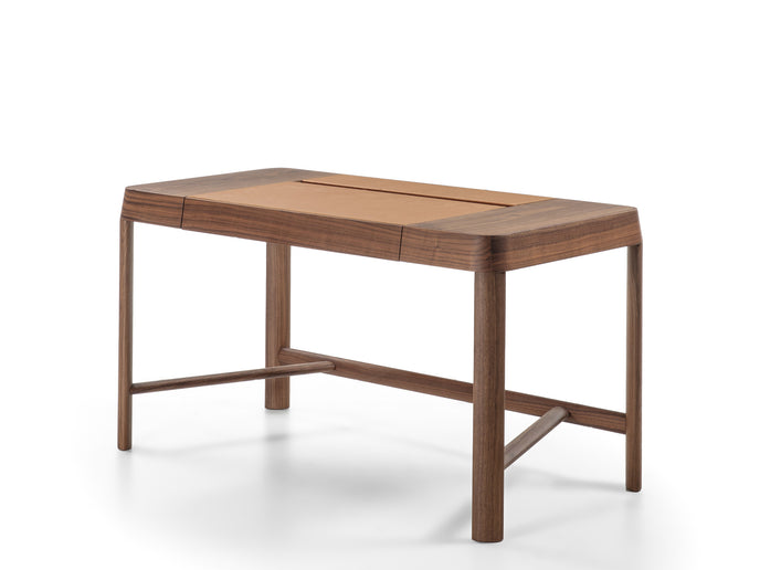 Beo solid wood vanity with elliptical mirror by Gabriele & Oscar Buratti for Porada | Casa Design Group