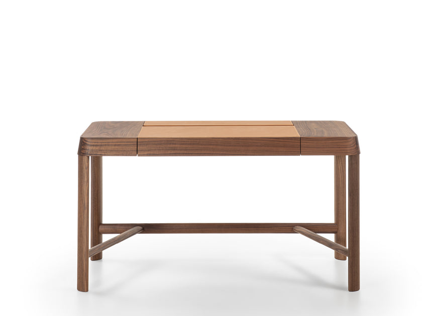 Beo solid wood vanity with elliptical mirror by Gabriele & Oscar Buratti for Porada | Casa Design Group
