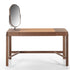 Beo solid wood vanity with elliptical mirror by Gabriele & Oscar Buratti for Porada | Casa Design Group