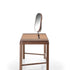 Beo solid wood vanity with elliptical mirror by Gabriele & Oscar Buratti for Porada | Casa Design Group