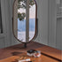 Beo solid wood vanity with elliptical mirror by Gabriele & Oscar Buratti for Porada | Casa Design Group