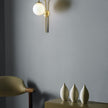 High End Big Bulb Opal Wall Sconce by CTO Lighting Casa Design Group