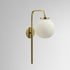 High End Big Bulb Opal Wall Sconce by CTO Lighting Casa Design Group
