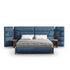 Bio-mbo bed by Cassina with upholstered headboard, storage pockets and modern design – Casa Design Group