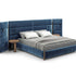 Bio-mbo bed by Cassina with upholstered headboard, storage pockets and modern design – Casa Design Group