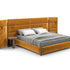 Bio-mbo bed by Cassina with upholstered headboard, storage pockets and modern design – Casa Design Group