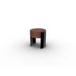 Bio-mbo bedside table by Cassina with circular design, drawer and aluminum sides – Casa Design Group