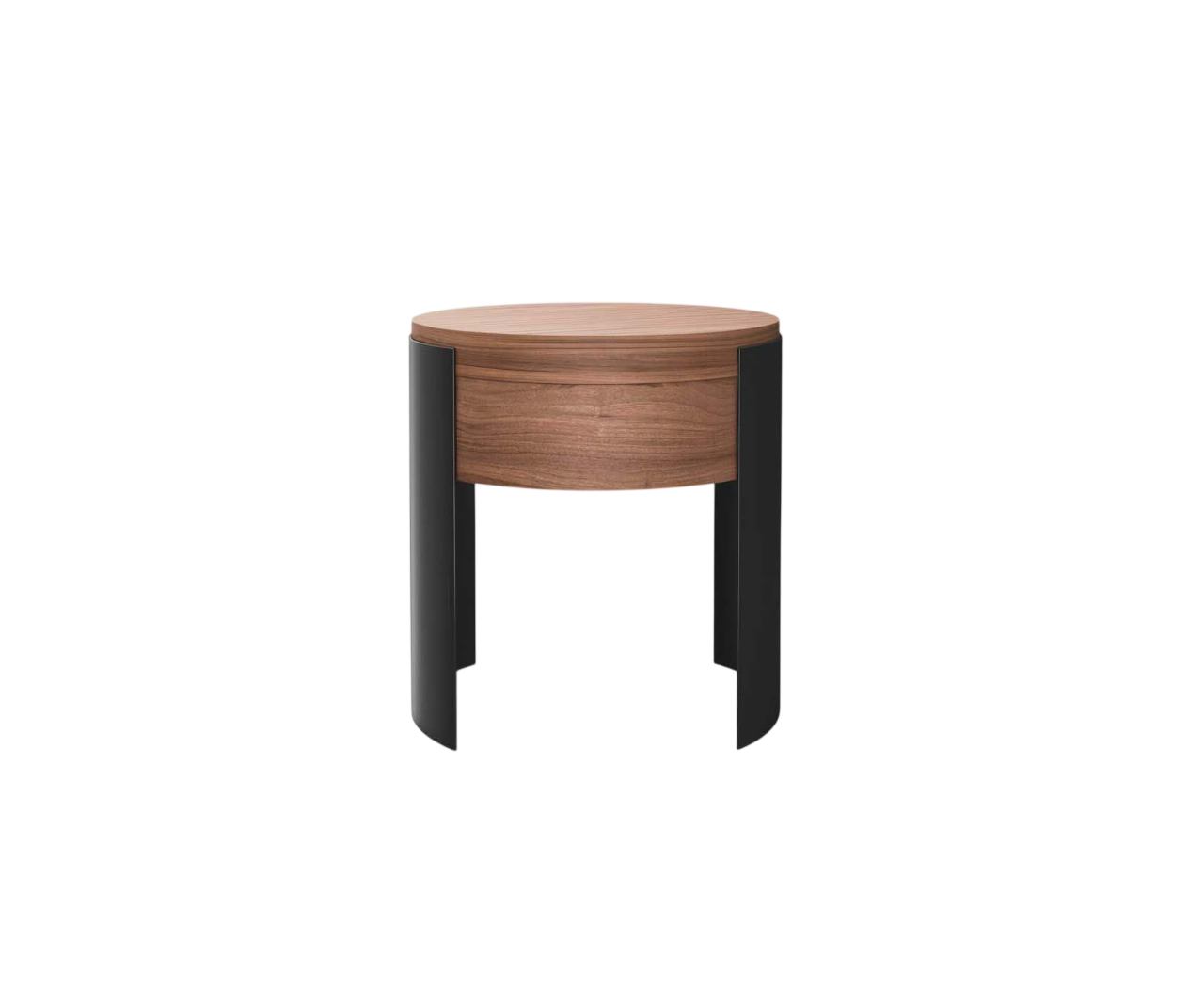 Bio-mbo bedside table by Cassina with circular design, drawer and aluminum sides – Casa Design Group