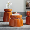 Bishop Coffee Table with sculptural ceramic form and handcrafted glazed finish by Cattelan Italia | Casa Design Group