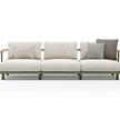 Luxury Bliss 3-Seater Sofa by Atmosphera with Teak Armrests Casa Design Group