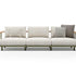 Luxury Bliss 3-Seater Sofa by Atmosphera with Teak Armrests Casa Design Group