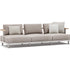 Luxury Bliss 3-Seater Sofa by Atmosphera with Teak Armrests Casa Design Group