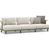 Luxury Bliss 3-Seater Sofa by Atmosphera with Teak Armrests Casa Design Group