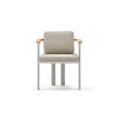Luxury Bliss Dining Chair by Atmosphera with Teak Armrests Casa Design Group